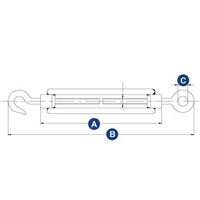 Turnbuckle Eye & Hook Stainless Steel
