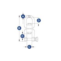 Swivel Eye & Jaw Stainless Steel