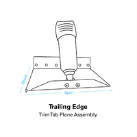 Bennett Marine Classic Hydraulic Trim Tab Complete System 9" Plate with AutoTrim Pro Control