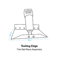 Bennett Marine Classic Hydraulic Trim Tab Complete System 12" Plate with Integrated Helm Control