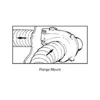 Heavy Duty Blower Flange Mount 75mm 12V or 24V