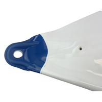 Inflatable Tear Drop Fender Buoy White with Blue Top
