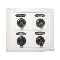 Splashproof Switch Panel Deluxe 4 Switch