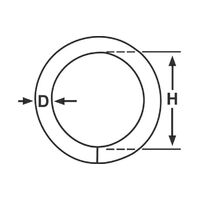 Round Rings - Stainless Steel
