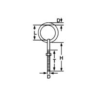 Ring Bolt - Stainless Steel