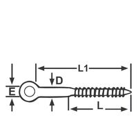Screw Eyes - Stainless Steel