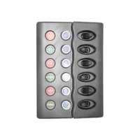 Switch Panel with Circuit Breakers Backlit Waterproof