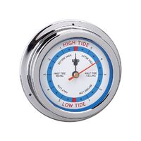 Tide Clocks Chrome Plated Brass or Polished Brass White Face 120mm
