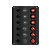 Switch Panels Wave Design with Rocket Switches & Circuit Breakers