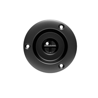 Beerocket Rod and Cup Holder with Round Head Black Plastic
