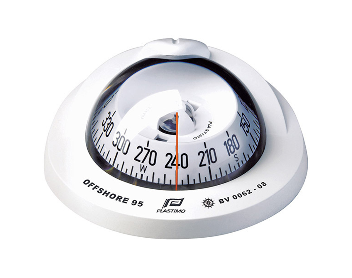[SKU: 2013380] Offshore 95 Powerboat Compass Flush Mount Conical Card White