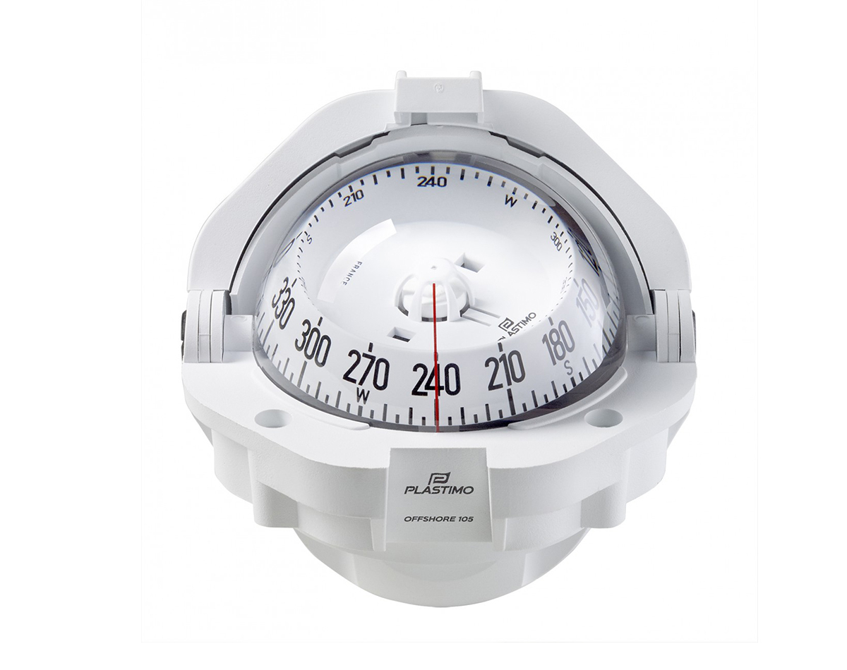 [SKU: 2013390] Offshore 105 Powerboat Compass Flush Mount Conical Card White