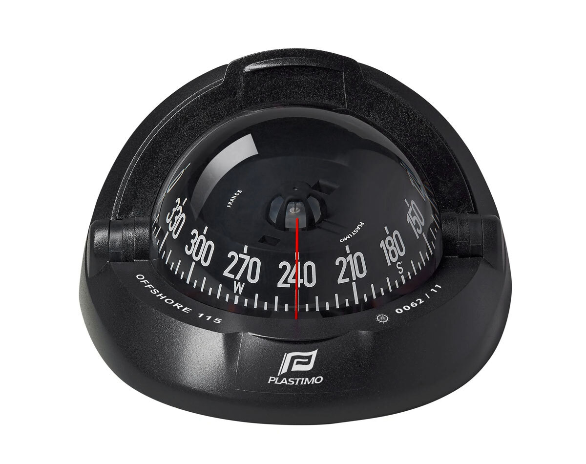 [SKU: 2013831] Offshore 115 Powerboat Compass Flush Mount Conical Card Black