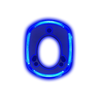 Rod Holder Bezel Accent Ring with Blue LED