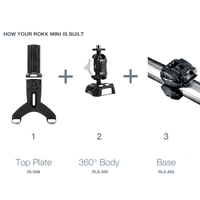 Scanstrut ROKK Mini Tablet Mount Kit with Rail Mount Base
