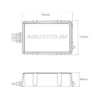 Aquatic AV AD300.2 Micro Marine Amplifier 2 Channel