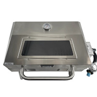 Portable Stainless Steel BBQ Complete Set with Rail Mount Rack