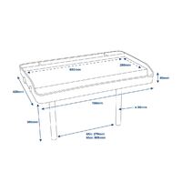Bait Board Heavy Duty Large 700x420mm Rod Holder Mount