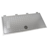 Bomar Aluminium Tread Plate Access Hatch with J-Hinges 1235x590mm