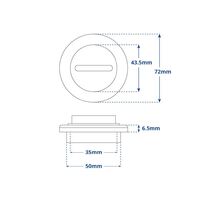 Drain Bung and Base Aluminium Weld-On with 1-1/2’’ UNF Thread Plug