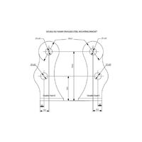 Hella Marine Double Mounting Bracket for Sea Hawk Light Bars