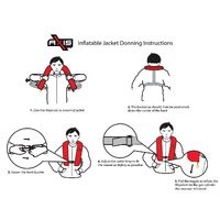AXIS Pacific 150 Adult Manual Inflatable Lifejacket Red