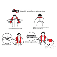 Pacific 150 Manual Inflatable Lifejacket Red
