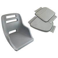 AD49R Moulded Boat Seat with Removable Grey Cushions