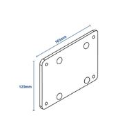 Spare Mounting Plate for Side Mount Table Pedestal