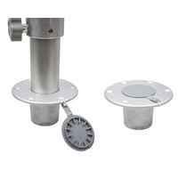 Table Pedestal Plug In Adjustable 3 Stage with Swivel 320 to 690mm