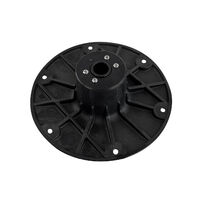 Plug-In Seat Pedestal Base Anodised Aluminium Black Finished 9-Inch