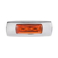 Narva Model 68 Side Marker LED Amber Chrome Cover 500m Cable