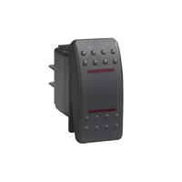 Carling V-Series Contura II Rocker Switch Black On/On