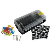 Fuse Box Blocks Clip Cover with LED Indicators and Fuses