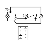 Rocker Switch with LED Laser Etched Cover Bilge Pump ON/OFF