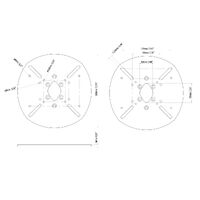 Scanstrut Modular Dual PowerTower Satcom Plates