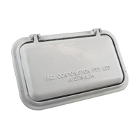 White Powder Coated Scupper Drains