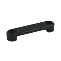 Flat Webbing Saddles Black Nylon