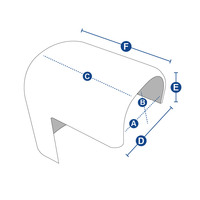Gunwale Corner Caps - PVC 40mm