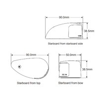 Hella Marine NaviLED Deck Mount Port and Starboard Lamps