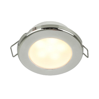 Hella Marine EuroLED 75 Spring Clip Downlight Warm White with Plastic or Steel Rim