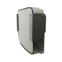 Flip-Up Folding Jump Boat Seat Off-White with Black Piping & Powder Coated Hinges