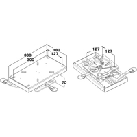Heavy Duty Seat Slide & Swivel - Aluminium