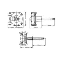Ultraflex T71FC and T72FC Planetary Gear Steering Helms