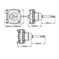 Ultraflex T73NRFC and T74NRFC Non-Reversible Planetary Gear Steering Helms