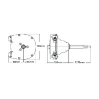 Ultraflex Mechanical Steering Kit M90 Cable with T91 Planetary Gear Helm