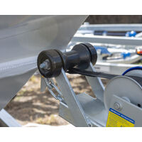 Keel Bow Roller with End Caps Black Polyurethane