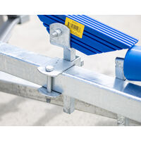 Adjustable Bracket for Trailer Roller & Skid Assembly Stem Brackets