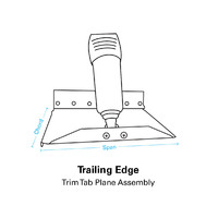 Bennett Marine BOLT Electric Trim Tabs 9 Inch Plate