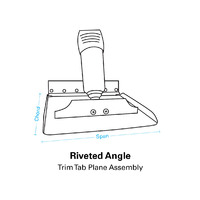 Bennett Marine BOLT Electric Trim Tabs 12 Inch Plate